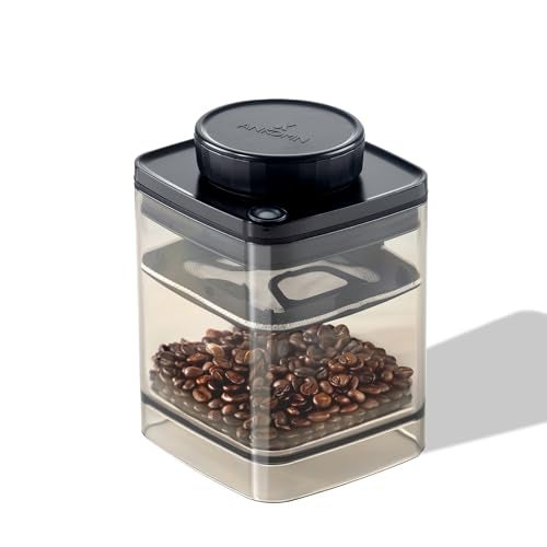 ANKOMN Coffee Vacuum Container, Patented Turn-n-Seal Canister Features the Airtight Vacuum Sealed Rubber and Inner Plate, Holding the Vacuum and Keeping Your Coffee Fresh Longer (Half Pound) - Image 1