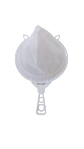 Hookcart Plastic Big Size Milk Strainer for Kitchen 15 x 10 x 7 Inch White Pack of 2 - Image 3