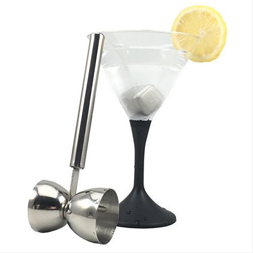 i Kito Double Jigger Stainless Steel Cocktail Measuring Cup with Handle - Image 1