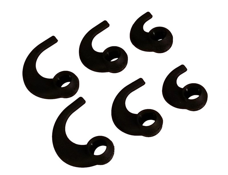 Far End Gear BudLoks Earphone Sport Grips for in-Ear and Ear Canal Earbuds, Black - Image 1