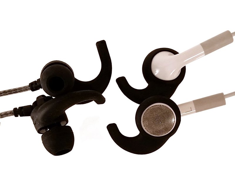 Far End Gear BudLoks Earphone Sport Grips for in-Ear and Ear Canal Earbuds, Black - Image 2