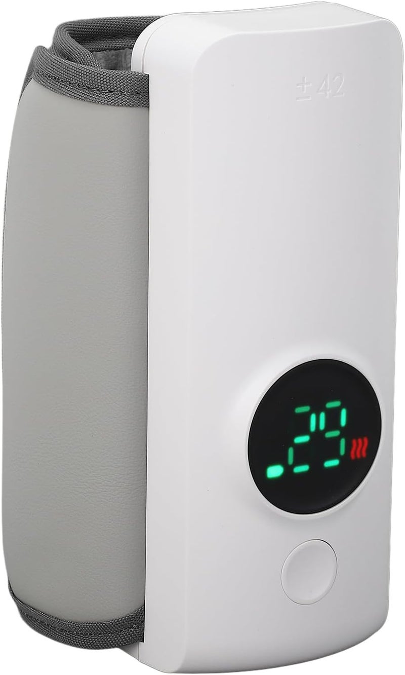 LICAEVEY Portable Bottle Warmer for Travel, Rechargeable Baby Bottle Warmer Wireless Portable Infant Milk Warmer, 6000mAh Battery Powered, Temperature Digital Display - Image 2