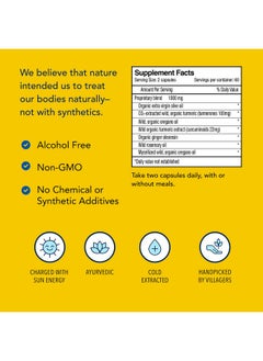 North American Herb & Spice Turmeric Powerplus 120 Count Curcumin & Turmerones Whole Food Extract Joint Heart & Digestive Health Support Antioxidant Nongmo 60 Servings  - Image 5
