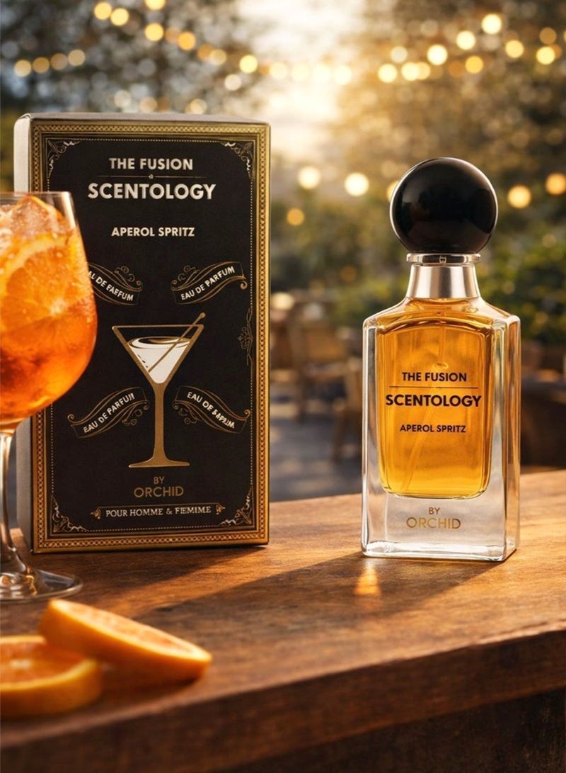 Orchid The Fusion Scentology Aperol Spritz Eau De Parfum 100ml Unisex Perfume Long Lasting Warm Woody Vanilla Fragrance for Men and Women - Image 4