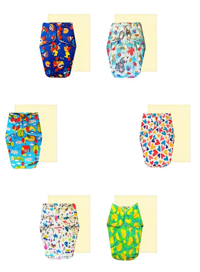حفاضات دمبلدو إيليت القماشية مع ماصة سحرية (عبوة من 6) | ملائمة تمامًا | تسمح بمرور الهواء | سهلة التنظيف | تغيير حفاضات بدون قلق | من 3 أشهر إلى 3 سنوات | للجنسين - Image 1
