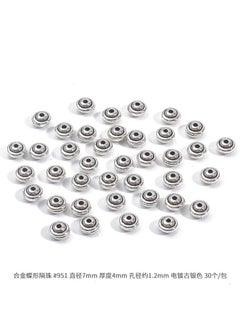 Hot Selling Antique Silver Alloy Butterfly Spacer Beads DIY Jewelry Accessories Necklace Connectors Pendant Charms 04 butterfly spacer bead diameter 7mm thickness 4mm plating ancient silver 30