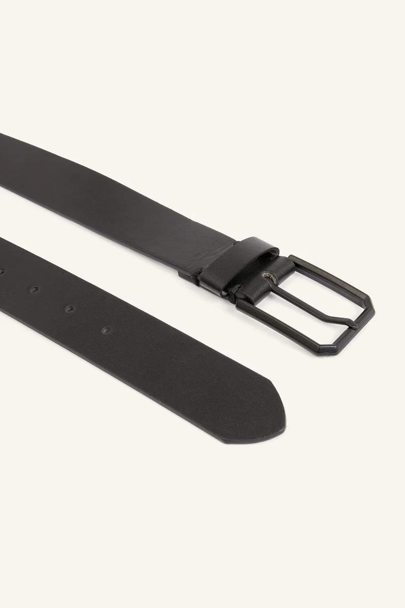 Defacto  Man Rectangle Clasp Faux Leather for Men | Best Price UAE
