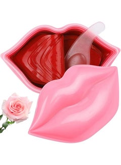 VEZE Lip Masks 20 Pcs Mask For Dry Lip Sheets Collagen Skin Care Crystal Pads Moisturizing Antiwrinkle Antiaging Firms & Hydrates Lips Sleep Pink Count (Pack Of 1)  - Image 1
