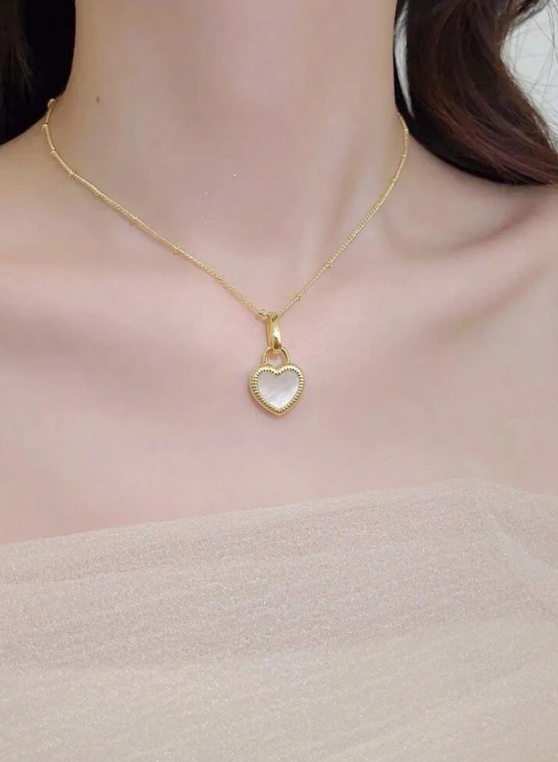 إيكوال سلسال نسائي أنيق مصنوع من الاستانلس ستيل مطلي باللون الذهبي - Image 1