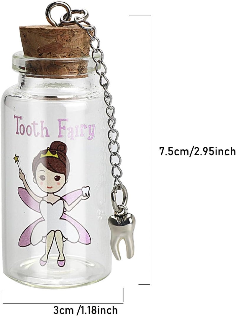Malihome Beautiful Tooth Box Glass Tooth Holders for Lost Teeth Keepsake for Kids - Image 3