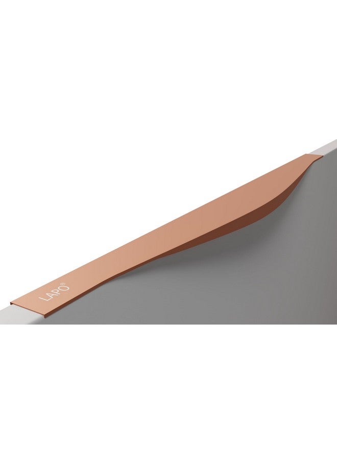 LAPO 5 Pack Elite 10 Inch Aluminum Kitchen Profile Handle, Drawer Handle for Kitchen, Cabinet Profile Handle, Wardrobe Pull Handle for Home, Hotel, Office(Rose Gold Finish, Pack of 5) - Image 1