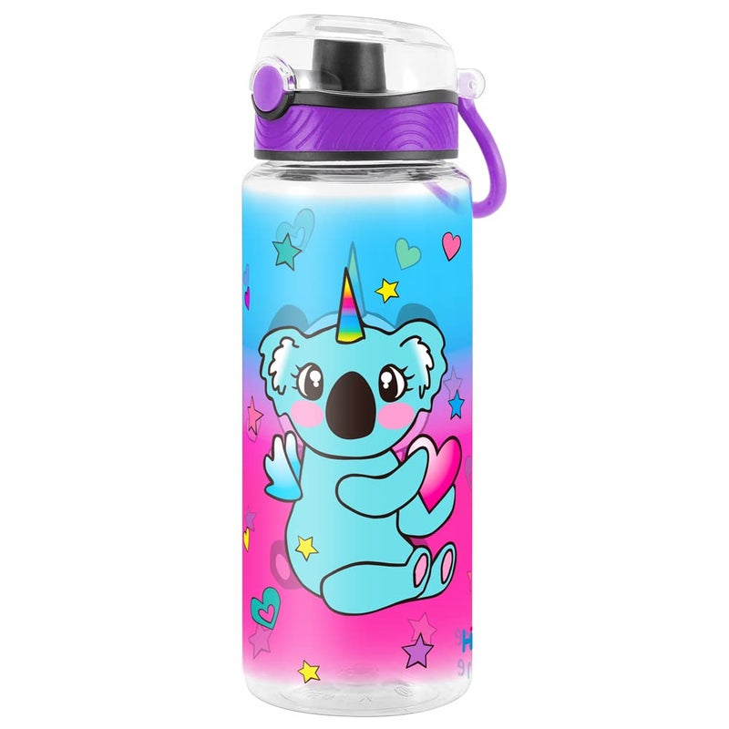 Home Tune Cute Water Bottle for School Kids Girls  BPA FREE Tritan & Leak Proof & Easy Clean & Carry Handle  23oz/ 680ml (Koala) - Image 1