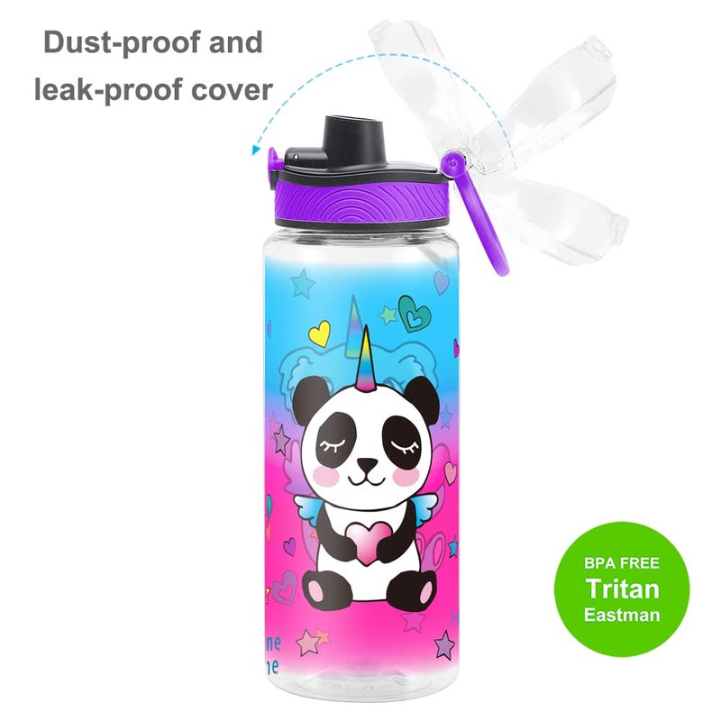 Home Tune Cute Water Bottle for School Kids Girls  BPA FREE Tritan & Leak Proof & Easy Clean & Carry Handle  23oz/ 680ml (Koala) - Image 4