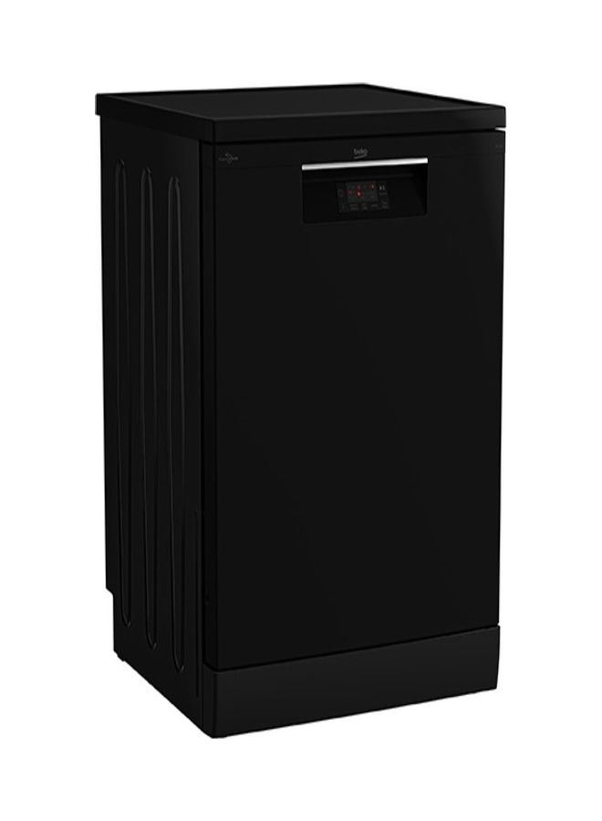 Beko Dishwasher 45 cm 5 program 10 person LED Display - Half load - time delay -Inv 10 OZ BDFS15020B Piano Black - Image 2