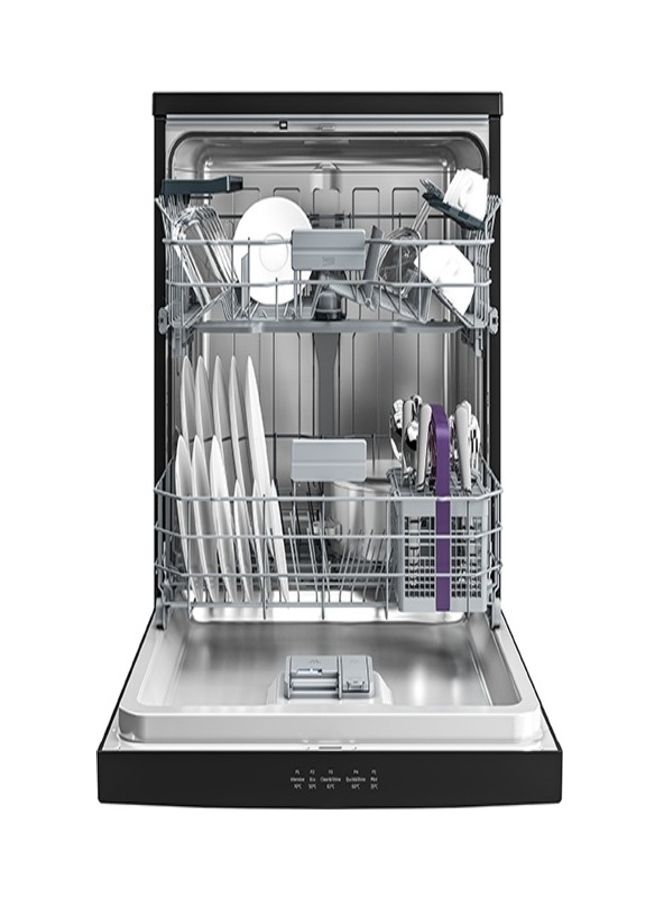 Beko Dishwasher 45 cm 5 program 10 person LED Display - Half load - time delay -Inv 10 OZ BDFS15020B Piano Black - Image 3