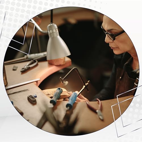 Artistic Wire Jewelers Saw Frame Kit - Jewelers Saw with 36 Blade Assortment (3/0, 2/0, 1/0 Sizes) - Ideal for Jewelers, Silversmiths, Hobbyworkers, DIYers - Image 4