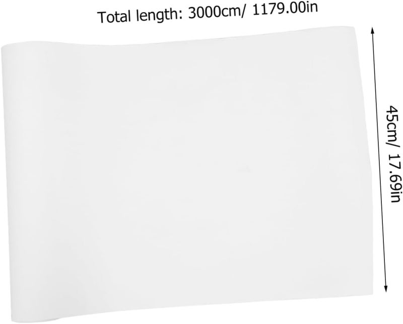 Uonlytech White Kraft Paper Roll for Wrapping Packing and Arts Crafts – 30 Inches Wide 100 Feet Long – for Posters and DIY Projects - Image 2