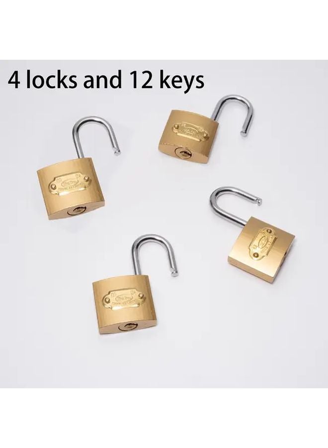 2Pcs 32mm Portable Padlocks With Keys Rust Proof Anti Theft For Travel Bags - Image 3