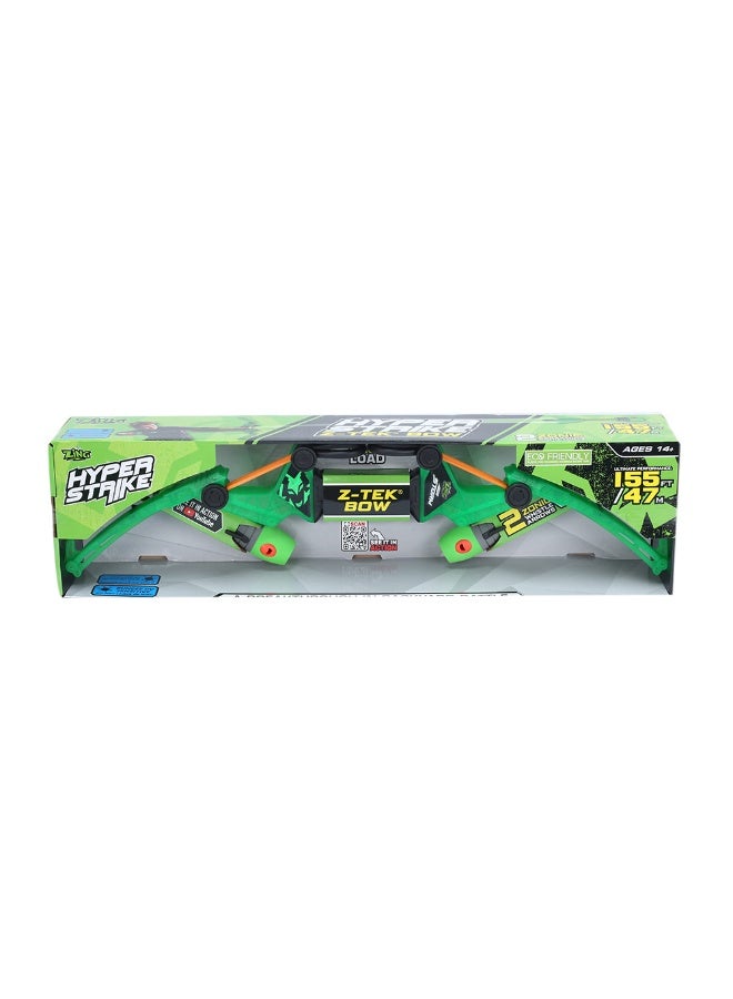 Zing Hyper Strike Original Z-TEK Bow Power Launcher Set 155ft Extreme Range, Dual Zonic Whistle Arrows, Fast-Load Bungee System for Teens Ages 14+ - Image 1