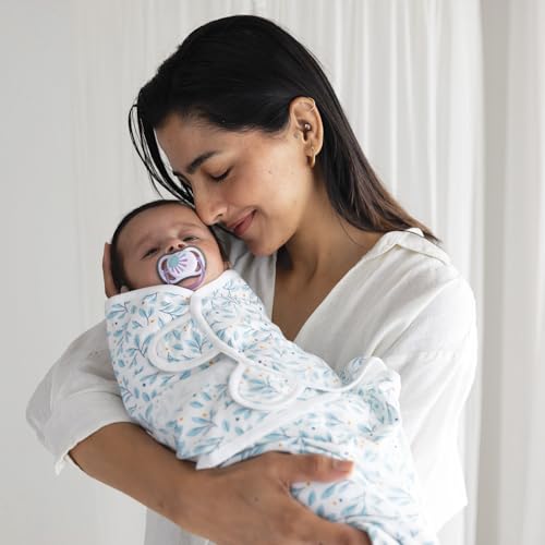 TIDY SLEEP Newborn Baby Swaddle Wrap | 100% Cotton Adjustable Sleep Sack | Soft, Breathable & Lightweight | Velcro Closure for 0-6 Months | Pink Duck - Image 2
