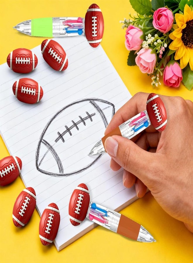BAISDY 24pcs Football Sport Party Favors Pen Mini Multicolor Pens in One 4-in-1 Fun Pens Bulk - Image 3
