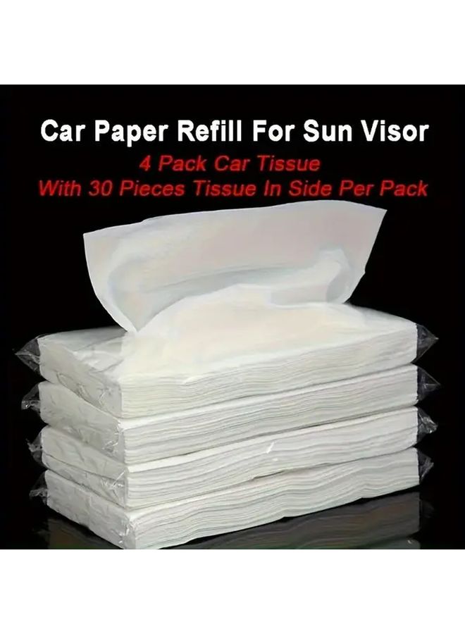 8pcs Non Woven Car Tissue Refills Large Capacity Pull Out Suitable For Home Office Travel Bathroom Essential Convenient Packaging - Image 4