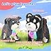 Hopearl Walking Dog Repeat What You Said Interactive Electronic Pet Plush Bark Puppy Toy Animated Singing Speaking Glowing Walking Gift for Toddlers Birthday Gray 7 - Image 4