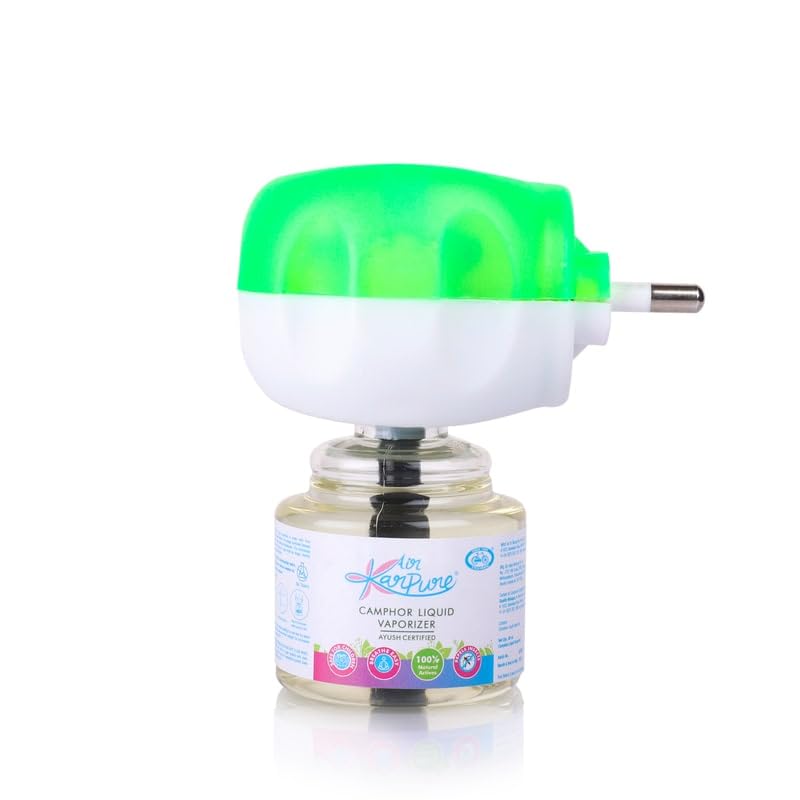Cycle Pure Karpure Camphor Vaporizer Machine with Refill - Pack of 2, 45 ML each | Original Kapoor Fragrance | Ayush Certified | Baby & Skin Safe, Pet Friendly - Image 5