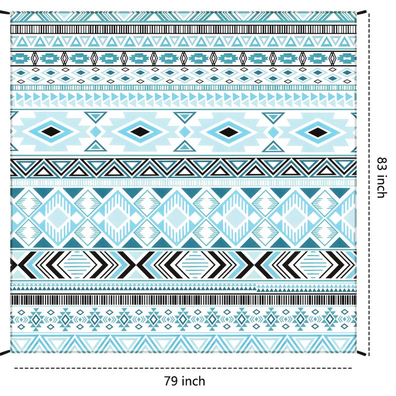 HIHOHO Beach Blanket Waterproof Sandproof Extra Large Beach Mat 79" X 83"/120"x108"for 1-8 Adults Quick Drying Durable Outdoor Picnic Mat for Beach Travel Camping Hiking - Image 2