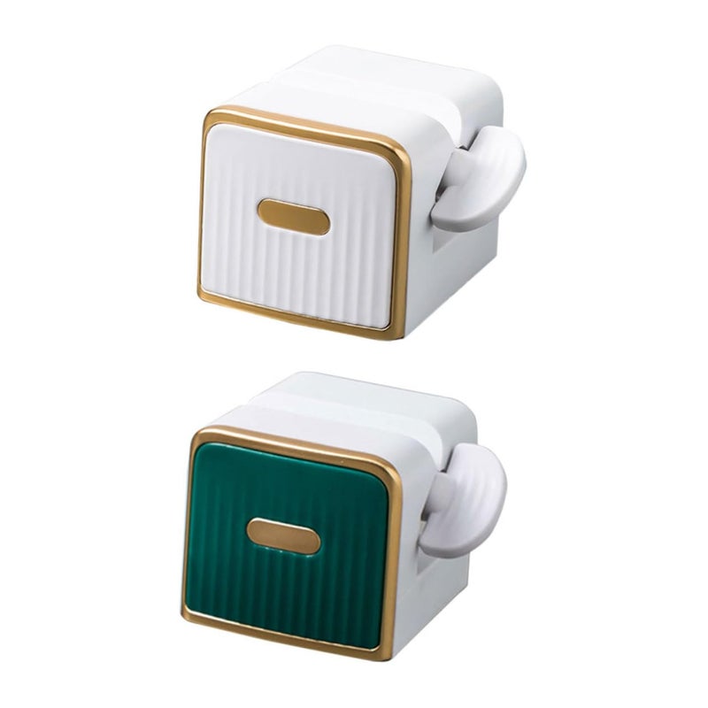 Wall Mounted Toothpaste Dispenser Holder 2 Pack Manual Rolling Squeezer Sturdy Rack For Bathroom - Image 2