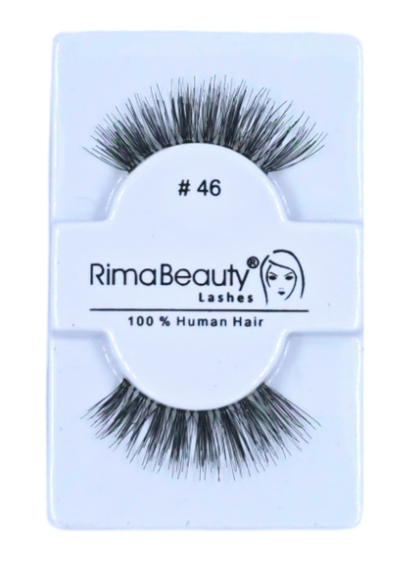 Rima Beauty Lashes Human HAIR Black # 46  - Image 1