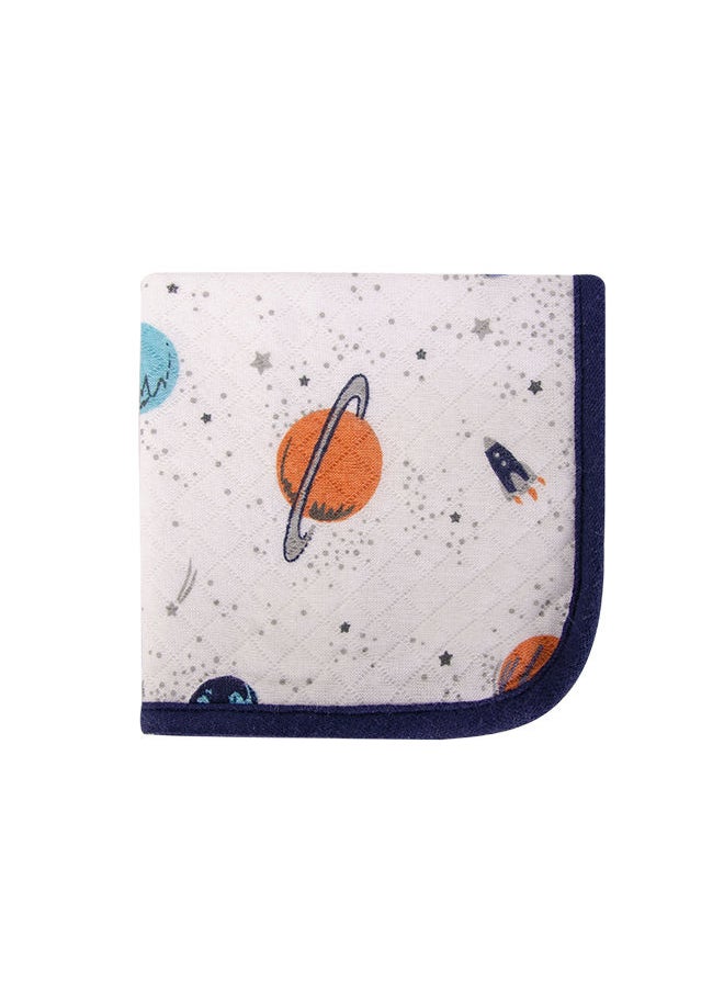hudson baby 6 Piece Quilted Washcloths Space  - Image 3