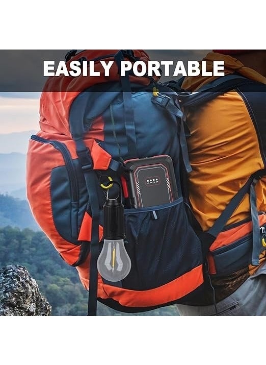 Velliw - Rechargeable Camping Light for Tents, Retro LED Camping Tent Flashlight Retro Camping Lamp with 3 Lighting Modes - Image 1