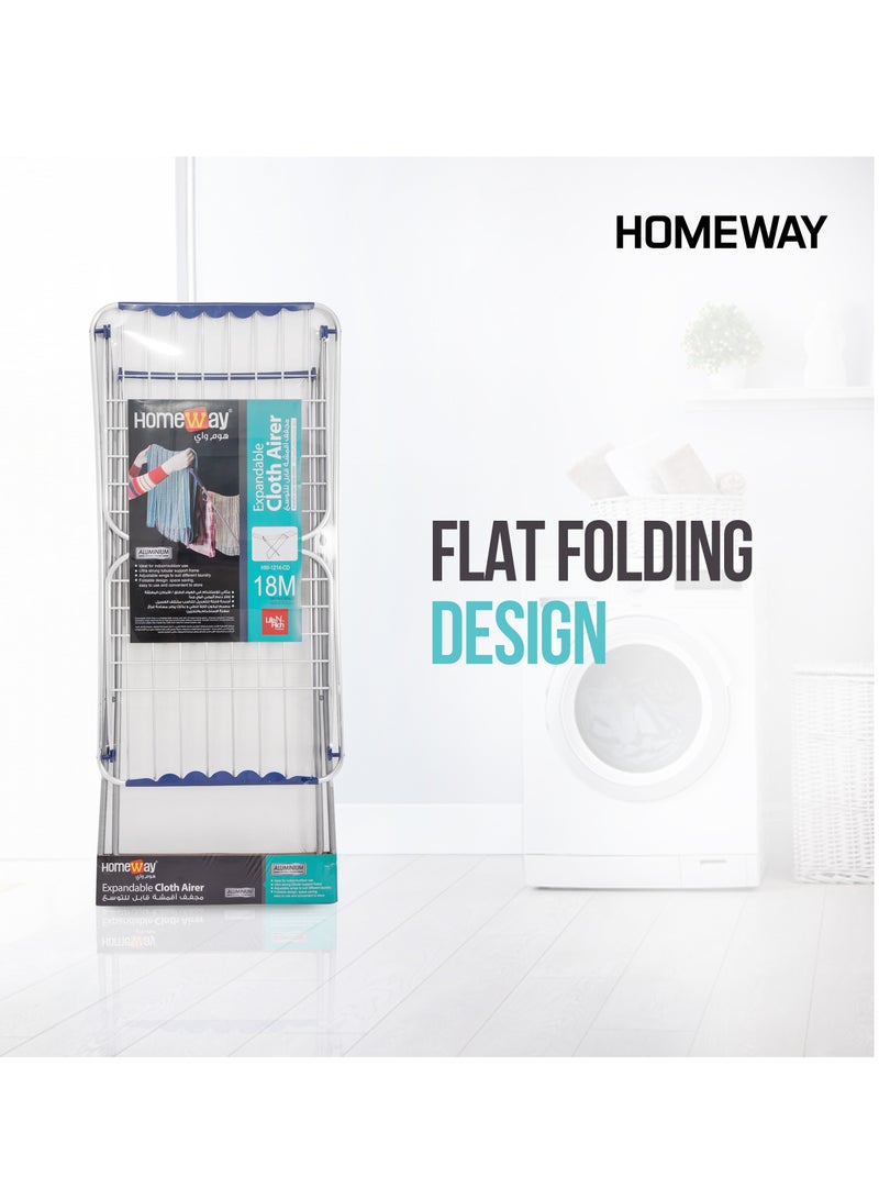 Homeway 18M Aluminium Cloth Dryer – Heavy Duty, Foldable, Outdoor/Indoor Clothes Drying Rack - Image 5