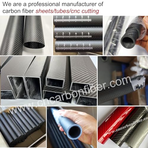 cncarbonfiber 4pcs Carbon Fiber Tube 10mmx8mmx420mm.6/8/12/16/22/25/30mm Available, 3K roll Wrapped Twill Matte Finish - Image 5
