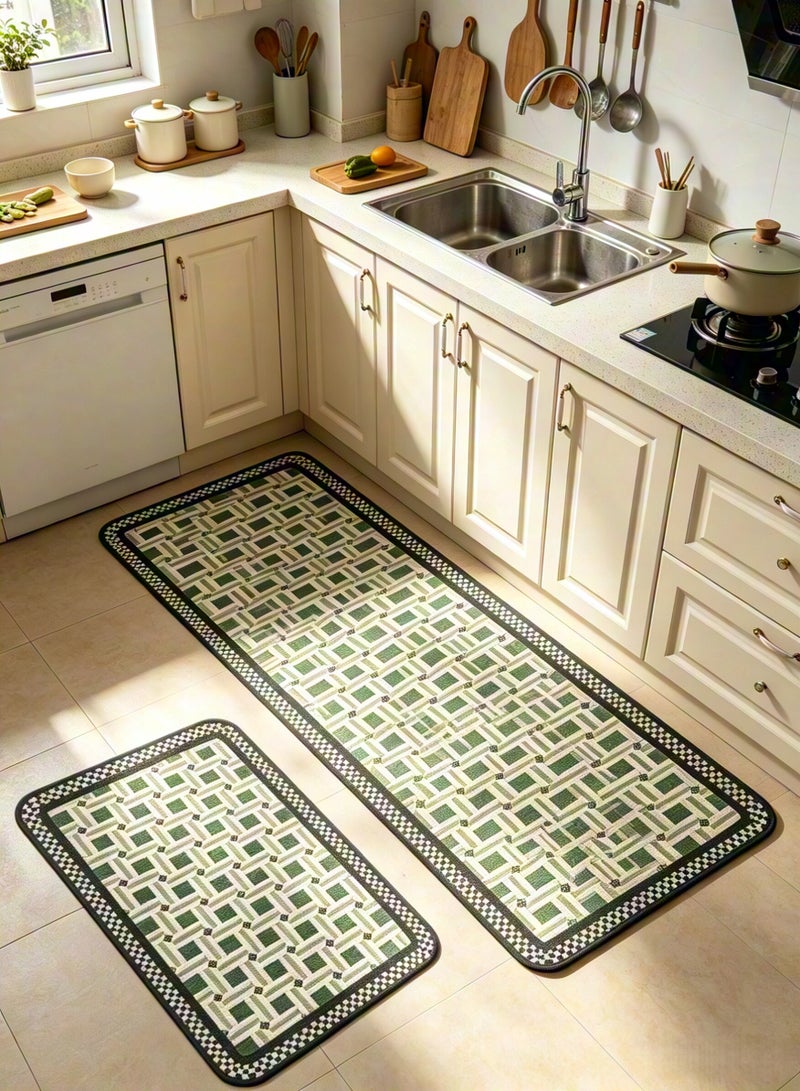 Aimayapet 2PCS Kitchen Mats Kitchen Rugs Set Non-Slip Waterproof Kitchen Mats xtra Soft and Absorbent Floor Mats Quick Drying Standing Mat for Kitchen, Bath, Office, Laundry(40*60cm+40*120cm) - Image 3