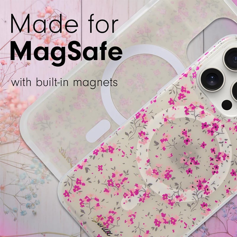 Sonix Case for iPhone 14 Pro Max | Compatible with MagSafe | 10ft Drop Tested | Cottage Floral Pink - Image 3
