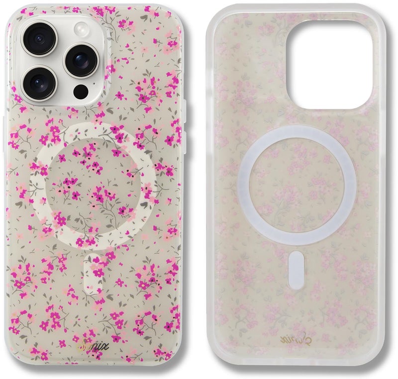 Sonix Case for iPhone 14 Pro Max | Compatible with MagSafe | 10ft Drop Tested | Cottage Floral Pink - Image 1