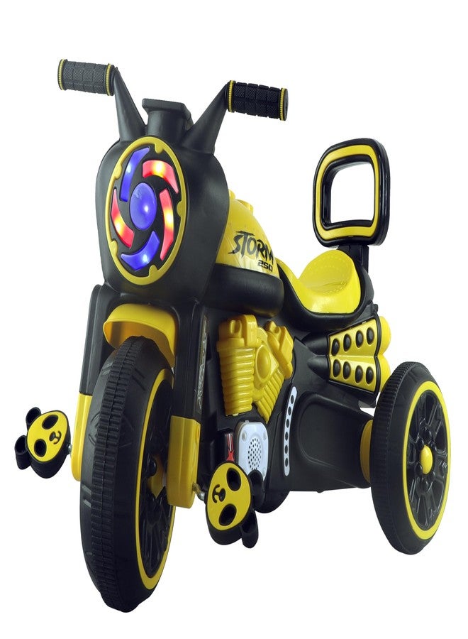 Joyride Storm 250 Bike Pedal Tricycles for Kids 1 to 3 Years| Kids Cycle with Musical Horn, Lights, EVA Wheels | Baby Cycle |Fun Outdoor Trike for Kids for 2 Years |4 Colors (Yellow) - Image 1