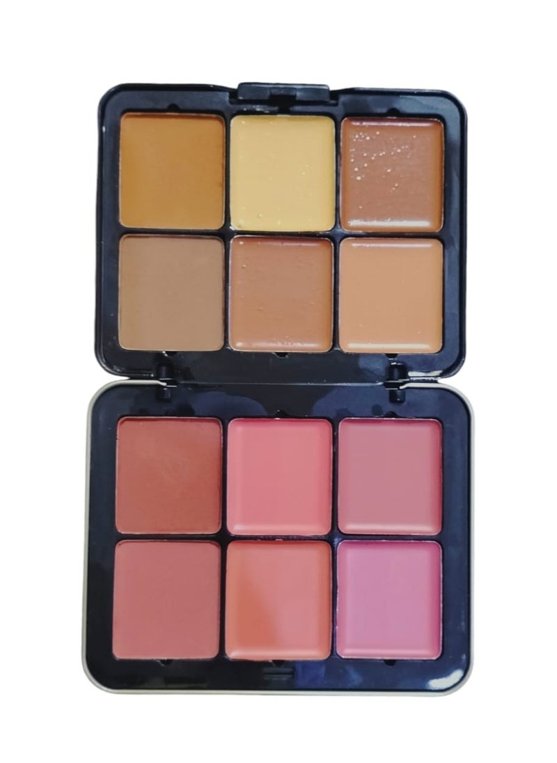 Might Cinema Contour + cream blush 2*1 Might Cinema - 12 colors  - Image 4