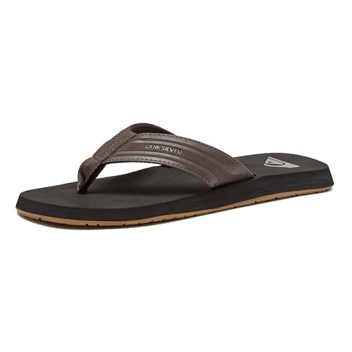 Quiksilver Men's Monkey Wrench 3 Point Sandal, Brown/Black/Brown, 7 M US - Image 1
