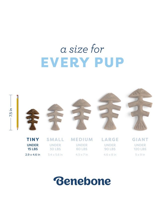 Benebone Puppy Fishbone Dog Chew Toys, Softer for Modest Chewers, Made in USA - Image 3
