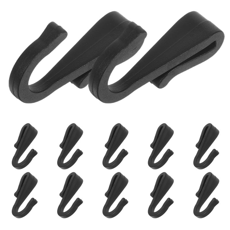 12pcs Hook: Clip Hanger - Kitchen Hanging Sink Grid Hook For Wire Baskets Plates Trolley Storage Rack Bedroom Office Shelf Accessories - Image 1