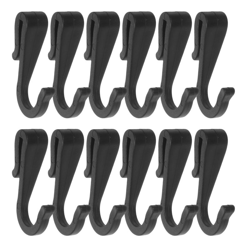 12pcs Hook: Clip Hanger - Kitchen Hanging Sink Grid Hook For Wire Baskets Plates Trolley Storage Rack Bedroom Office Shelf Accessories - Image 5