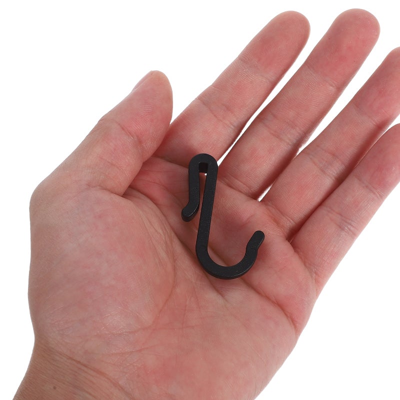 12pcs Hook: Clip Hanger - Kitchen Hanging Sink Grid Hook For Wire Baskets Plates Trolley Storage Rack Bedroom Office Shelf Accessories - Image 2