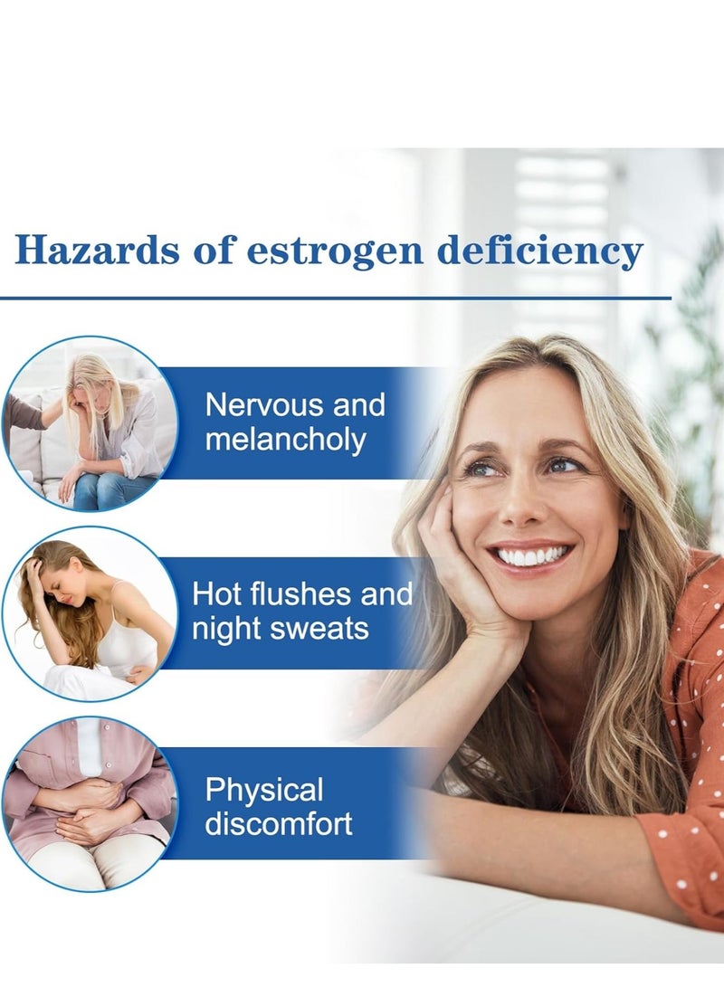 إيلهو كريم Estro-gen لتخفيف انقطاع الطمث ، كريم Oestro-gen لانقطاع الطمث ، Estro-gen Gel لتخفيف انقطاع الطمث ، كريم تخفيف انقطاع الطمث للمرأة ، كريم حكة انقطاع الطمث ، كريم Estro-Gen الموضعي ، 100 مل - Image 5