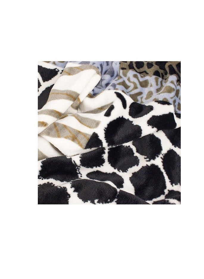 بروماس بطانية حريرية ناعمة بطبعة حيوانات من الفلانيل للأريكة، 150X200 سم - Image 3