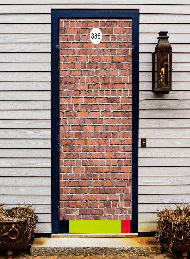 TTXXLL Brick Wall Backdrop,78.7"x 49.2" Inch Door Curtain, Wizard Birthday Party Supplies, Halloween Christmas Themed Party Decorations,Wall Backdrop Decoration (Old red) - Image 5