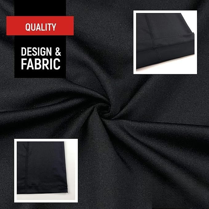 ZIBELL Neck Gaiter Face Mask, Black Breathable Bandana, Sun Protection Multipurpose Headband (1) - Image 5