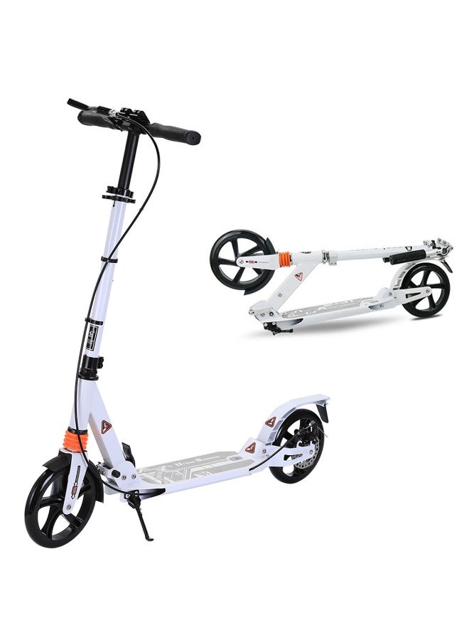 سكوتر الركل للأطفال/الفتيان/البالغين، سكوتر قابل للطي مع 3 ارتفاعات قابلة للتعديل وعجلات كبيرة 20 سم، سكوتر حضري ممتص للصدمات مع مكابح قرصية بسعة 100 كجم، YS-CT888 - Image 1